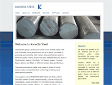 Tablet Screenshot of kanodiasteel.com